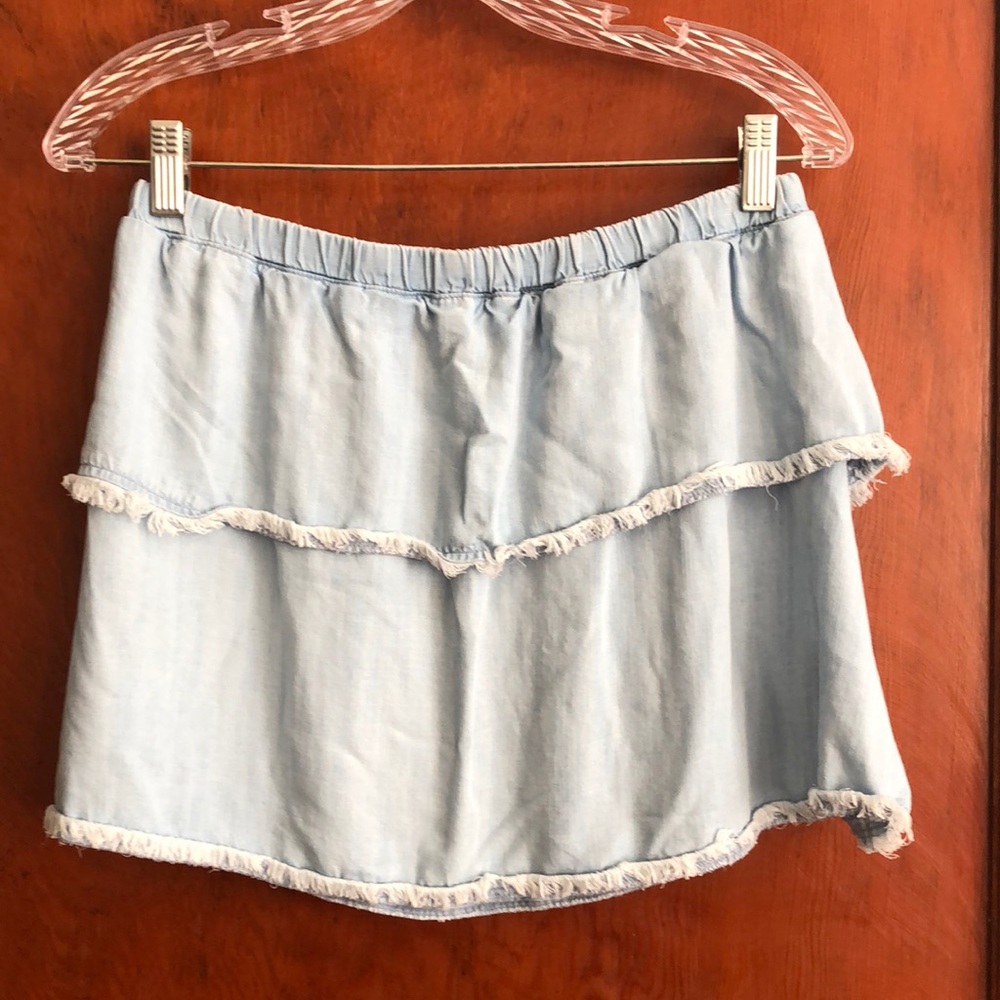 Cloth & Stone chambray strapless top
